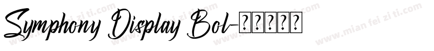 Symphony Display Bol字体转换